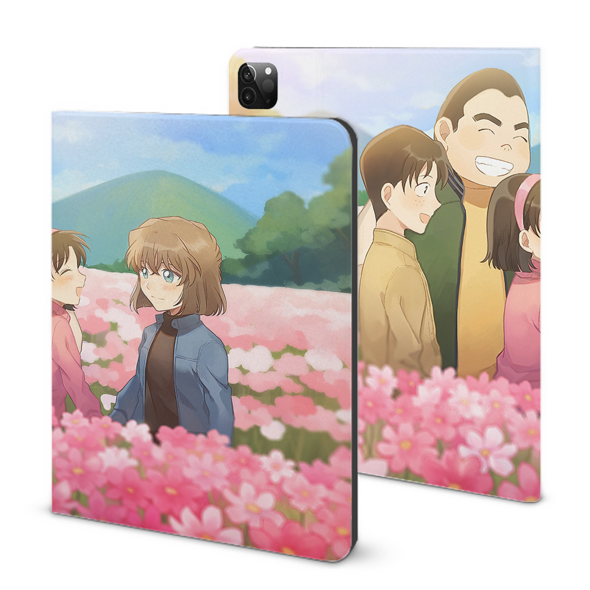 （画像用） 名探偵コナン Detective Conan IPadケース ペンホルダー付き ブックスタイルデザイン
